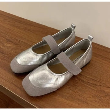 Xajzpa New Style Fashion Retro Women Spring Round Flat Shoes Comfor Anti Slip Mary Janes Shoes Soft Sole Versatile Women's Casual Shoes